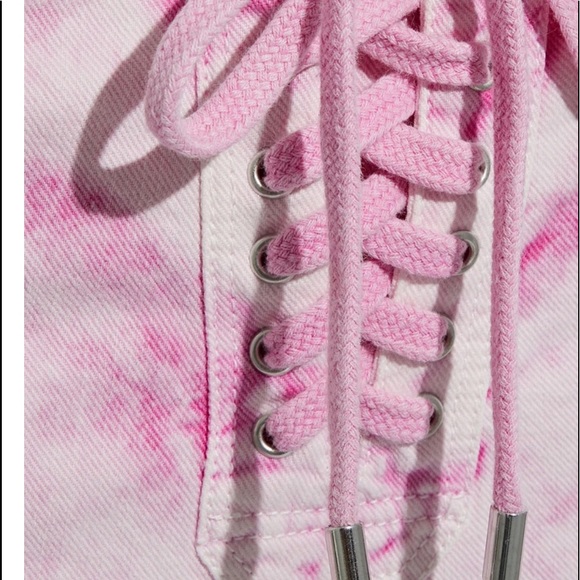 Cloture shop Authentic Isabel Marant cropped lace-up mid-rise slim leg jeans - Picture 5 of 15